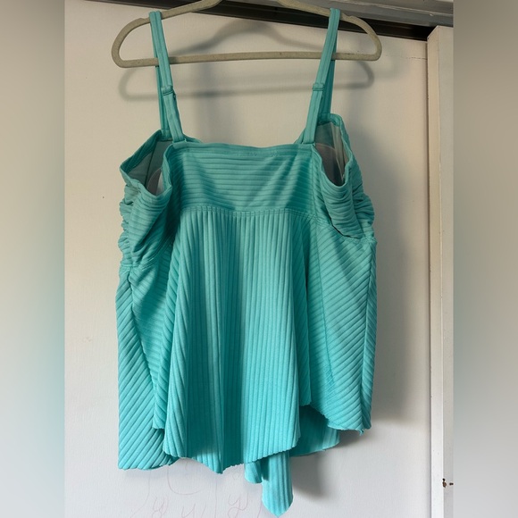 Torrid Aqua Women's Swim Tankini Top - Picture 3 of 3